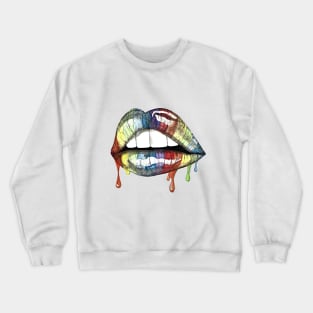 Rainbow Lips Crewneck Sweatshirt